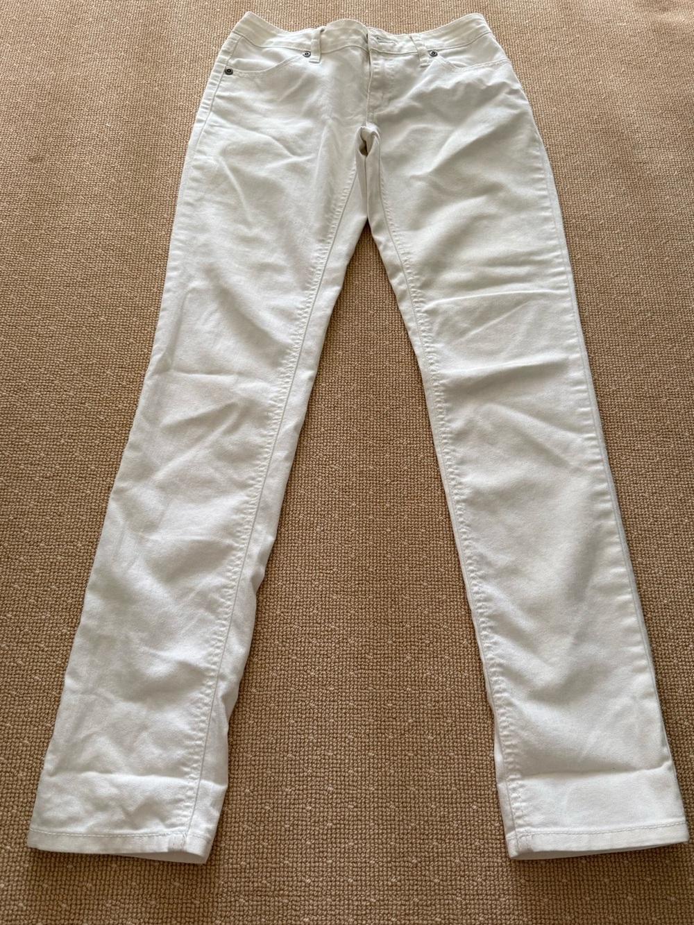 City Streets Y2K White Straight Leg Jeans Size 5 Long